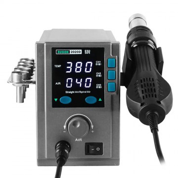 SUGON 2020D 700W Hot Air Gun Soldering Station With Heat Changing Channel-Lead Free (Straight Wind)