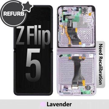 Samsung Galaxy Z Flip5 5G F731B REFURB OLED Screen Replacement-Lavender