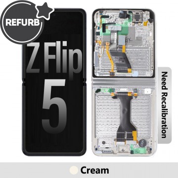 Samsung Galaxy Z Flip5 5G F731B REFURB OLED Screen Replacement-Cream