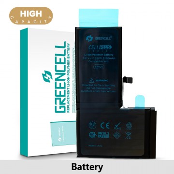 Greencell (High Capacity 3100mAh) iPhone X Replacement Battery with Adhesive Strips (Original chip best quality in the market )