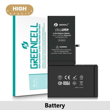 Greencell (High Capacity 3650mAh) iPhone XS Max Replacement Battery with Adhesive Strips (Original Chip Best Quality In The Market)