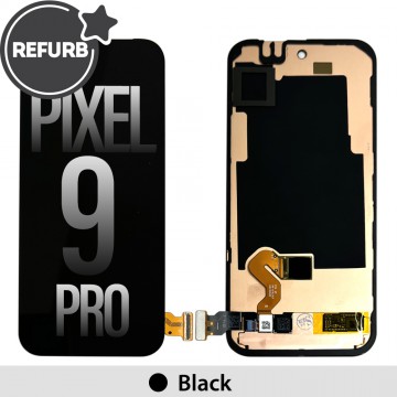 REFURB OLED Screen Digitizer with Frame and Fingerprint for Google Pixel 9 Pro-Black