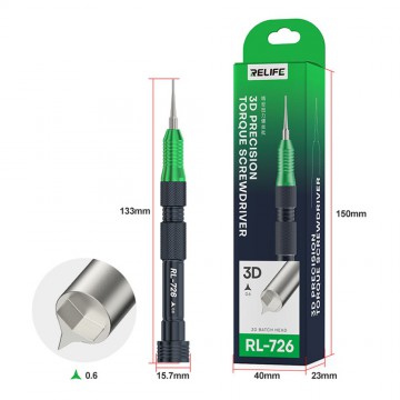 RELIFE RL-726 3D Precision Torque Screwdriver Y-shaped Triangular Small Screws Y0.6