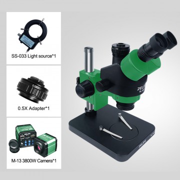 RELIFE RL-M3T-B1 Trinocular 7X-45X microscope for Mobile Phone Repair (Can be used with accessory mirrors)