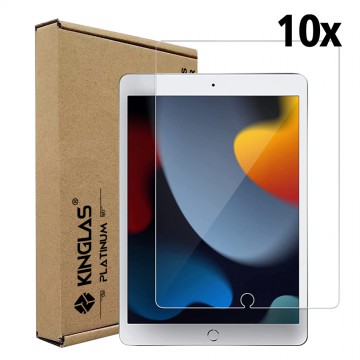 Kinglas 10 Packs Tempered Glass Screen Protector For iPad 10.2 (2019) / 10.2 (2020) / 10.2 (2021) / Air (2019) / Pro 10.5 (2017) (with Wholesale Package)