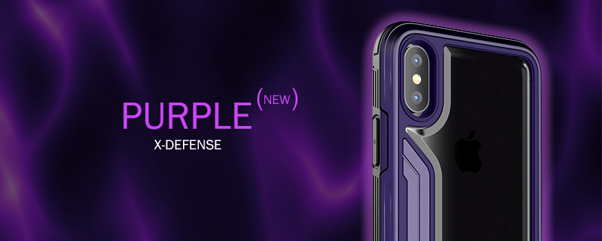 X-DEFENSE Shockproof Case in Stock with New Purple 