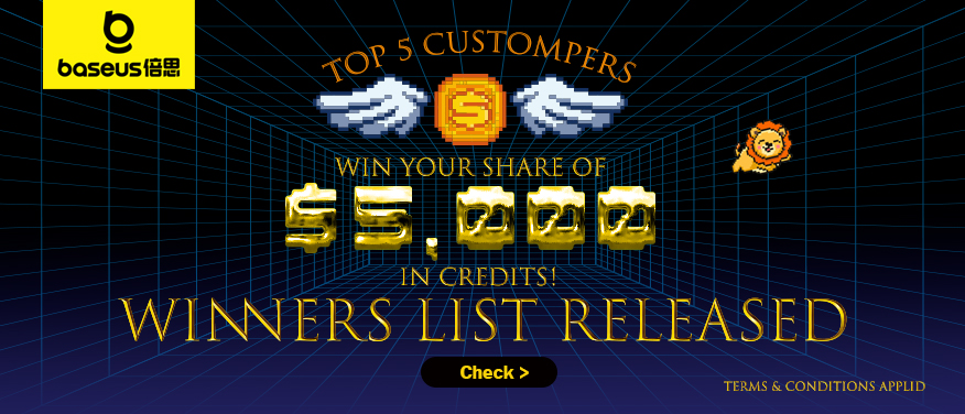 Winners List Released -TOP 5 CUSTOMERS SHARE $5,000 CREDITS